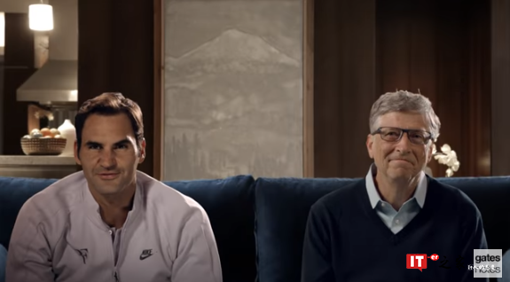 比尔·盖茨要和网坛名将费德勒双打配对：目前正训练