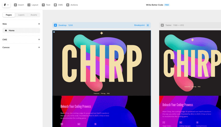 Framer AI生成网站