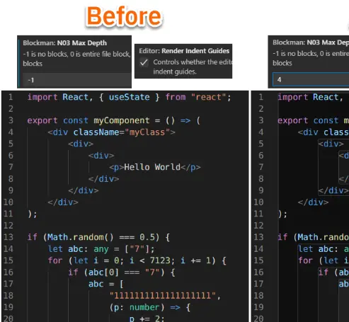 Blockman - Highlight Nested Code Blocks