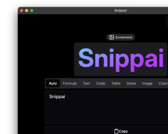 Snippai(AI驱动的多功能截图工具)