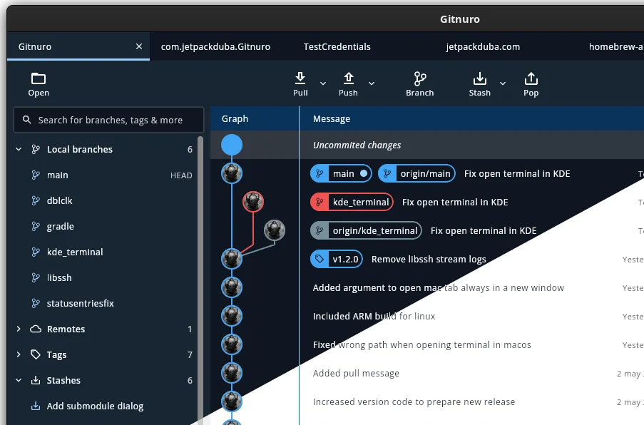Gitnuro(开源免费多功能Git客户端)