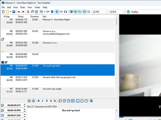 Tero Subtitler(开源免费视频字幕制作编辑软件)