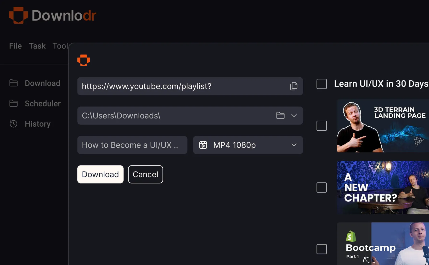 Downlodr(开源免费网页视频下载器)