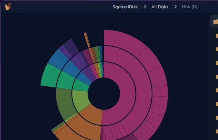 SquirrelDisk(开源可视化磁盘空间分析工具)