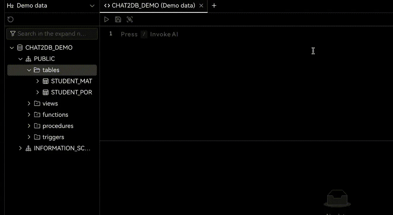Chat2DB(开源免费的AI数据库管理工具)