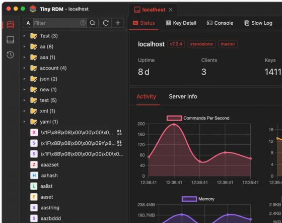 Tiny RDM(轻量级Redis客户端可视化工具)